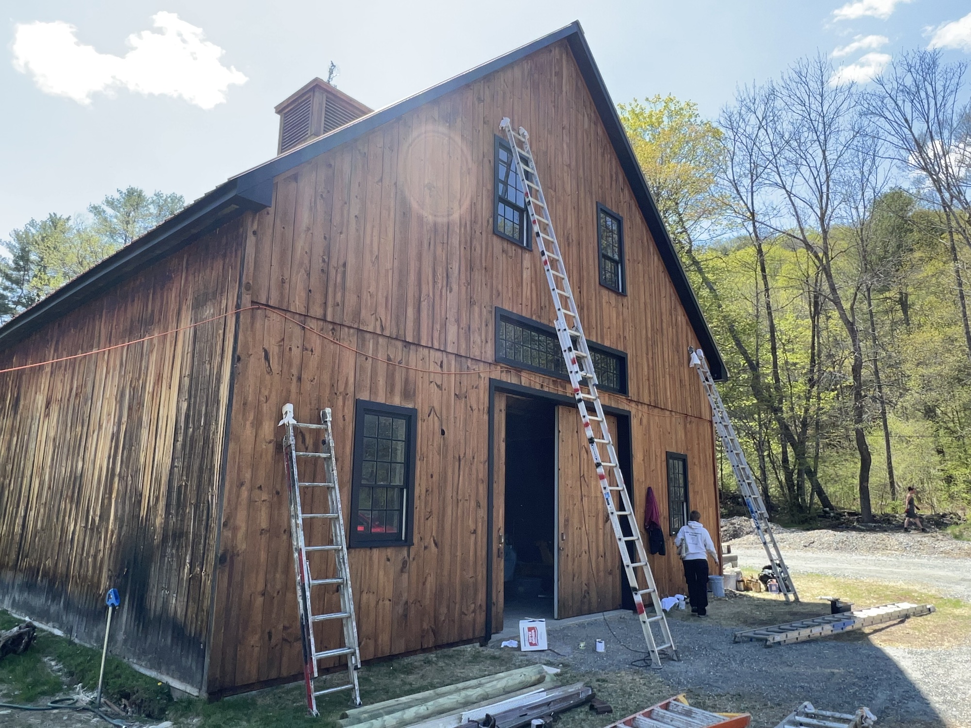 guilford vt barn staining