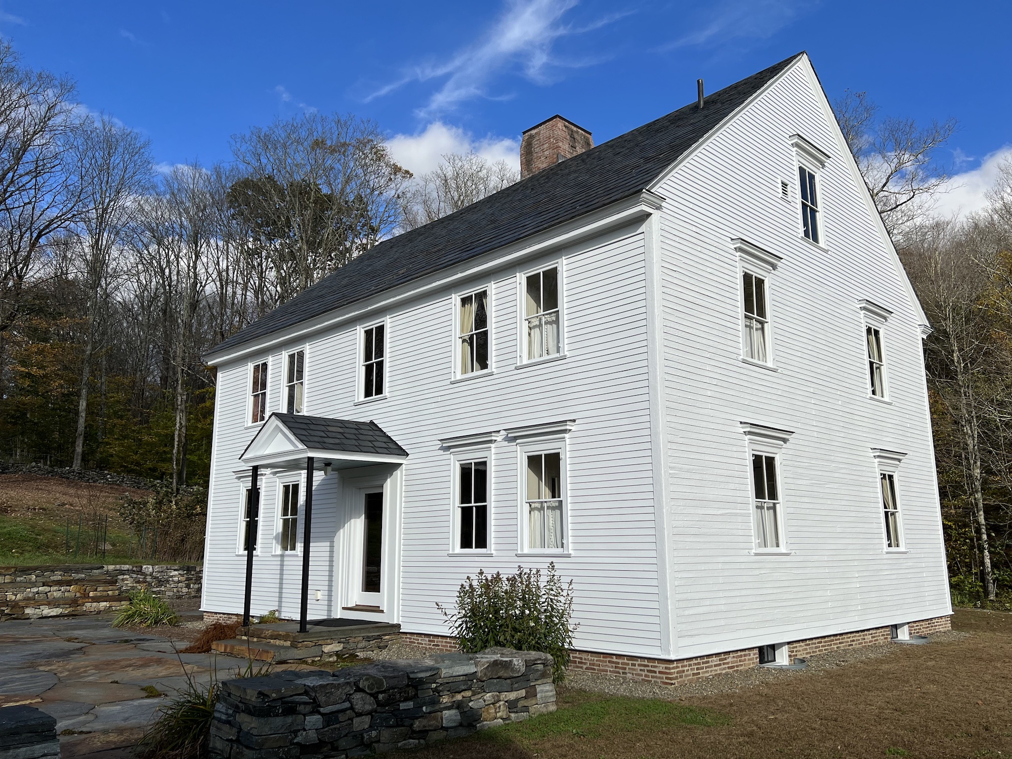 guilford vermont home painted white