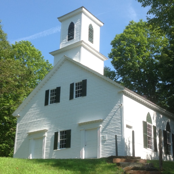 historic Vermont buildings painting