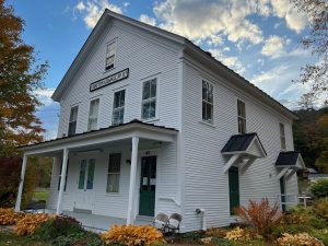 painting of historic building