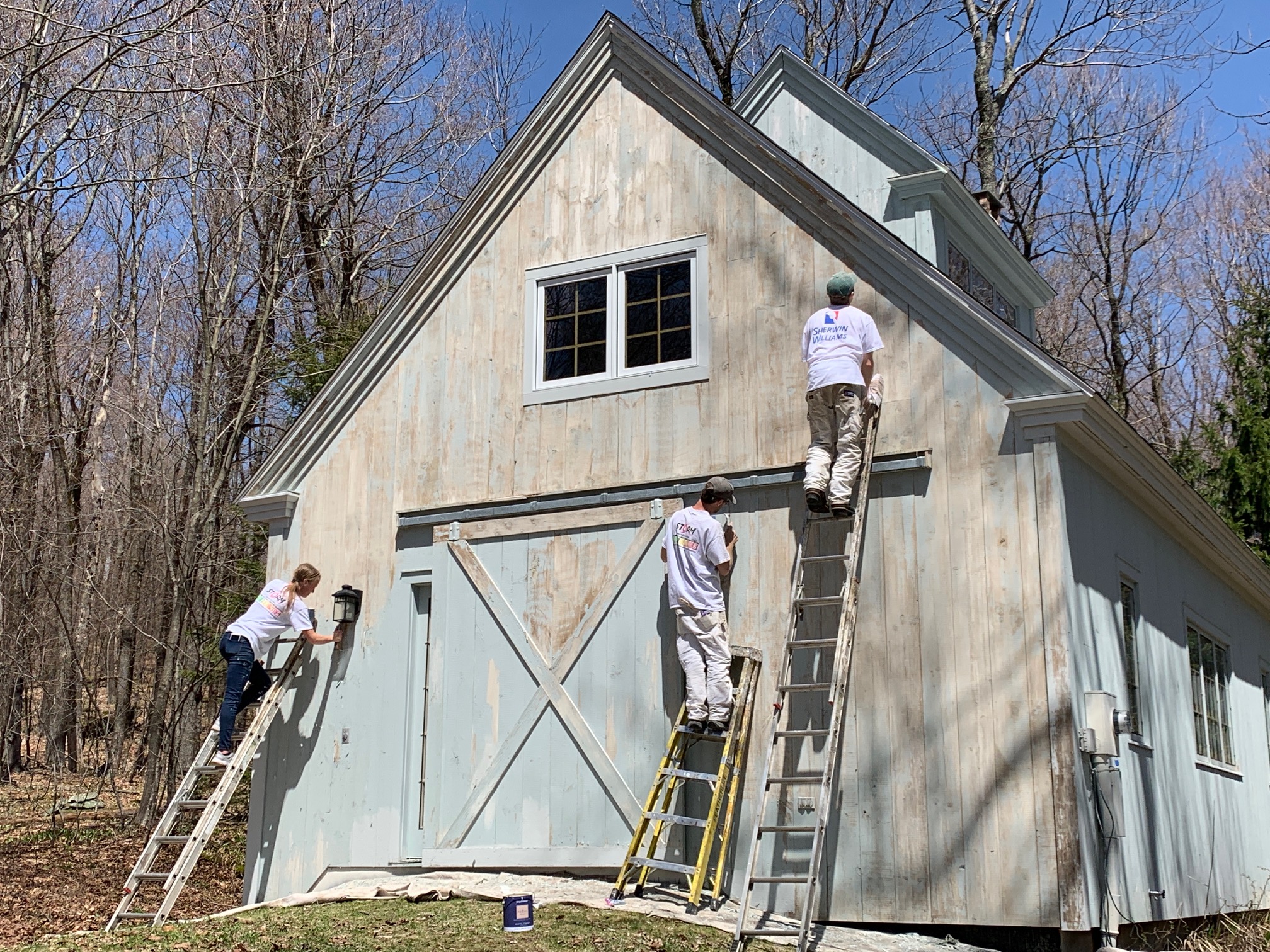 Exterior painting process