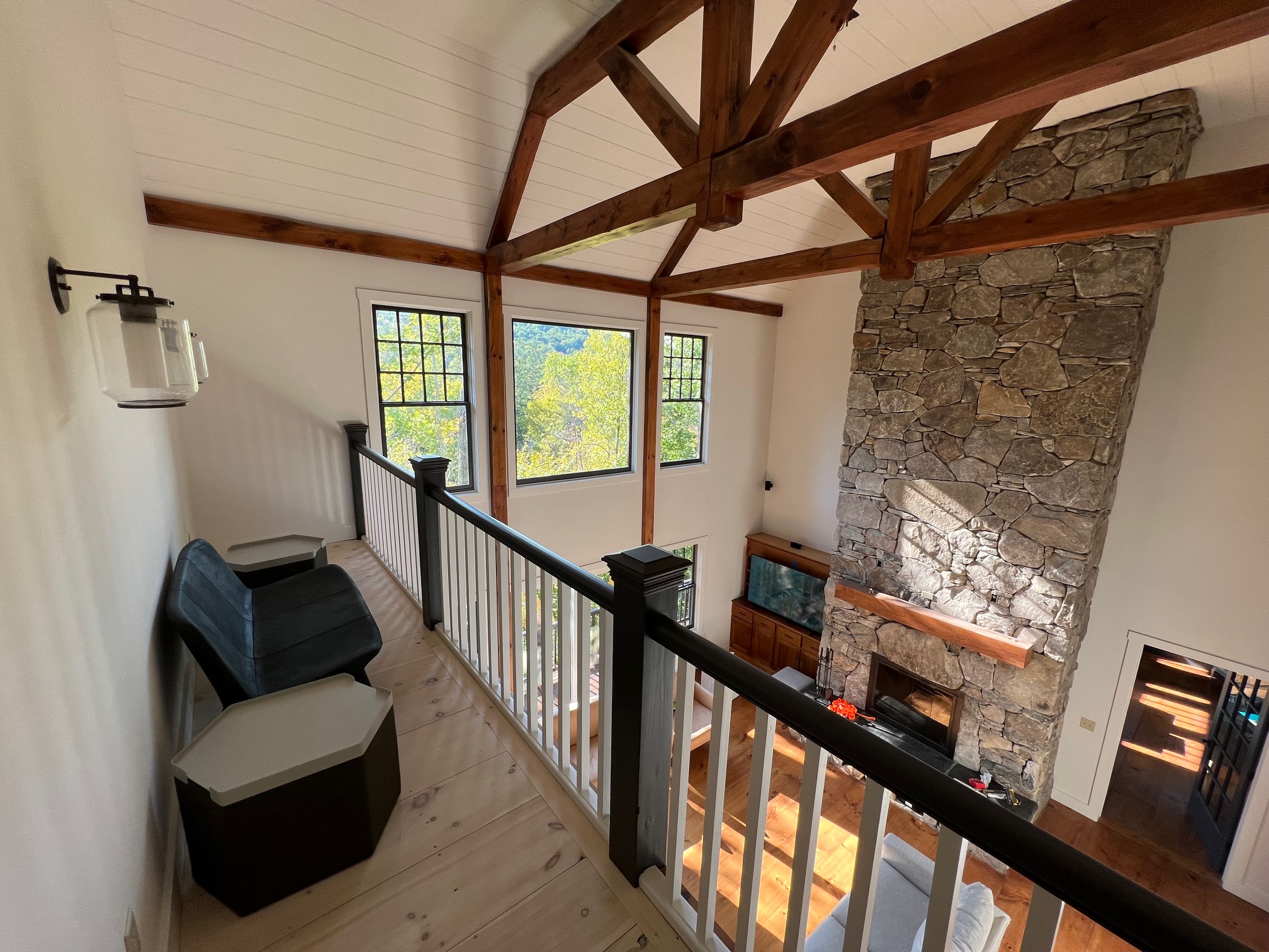 Stratton Mountain interior painting 1