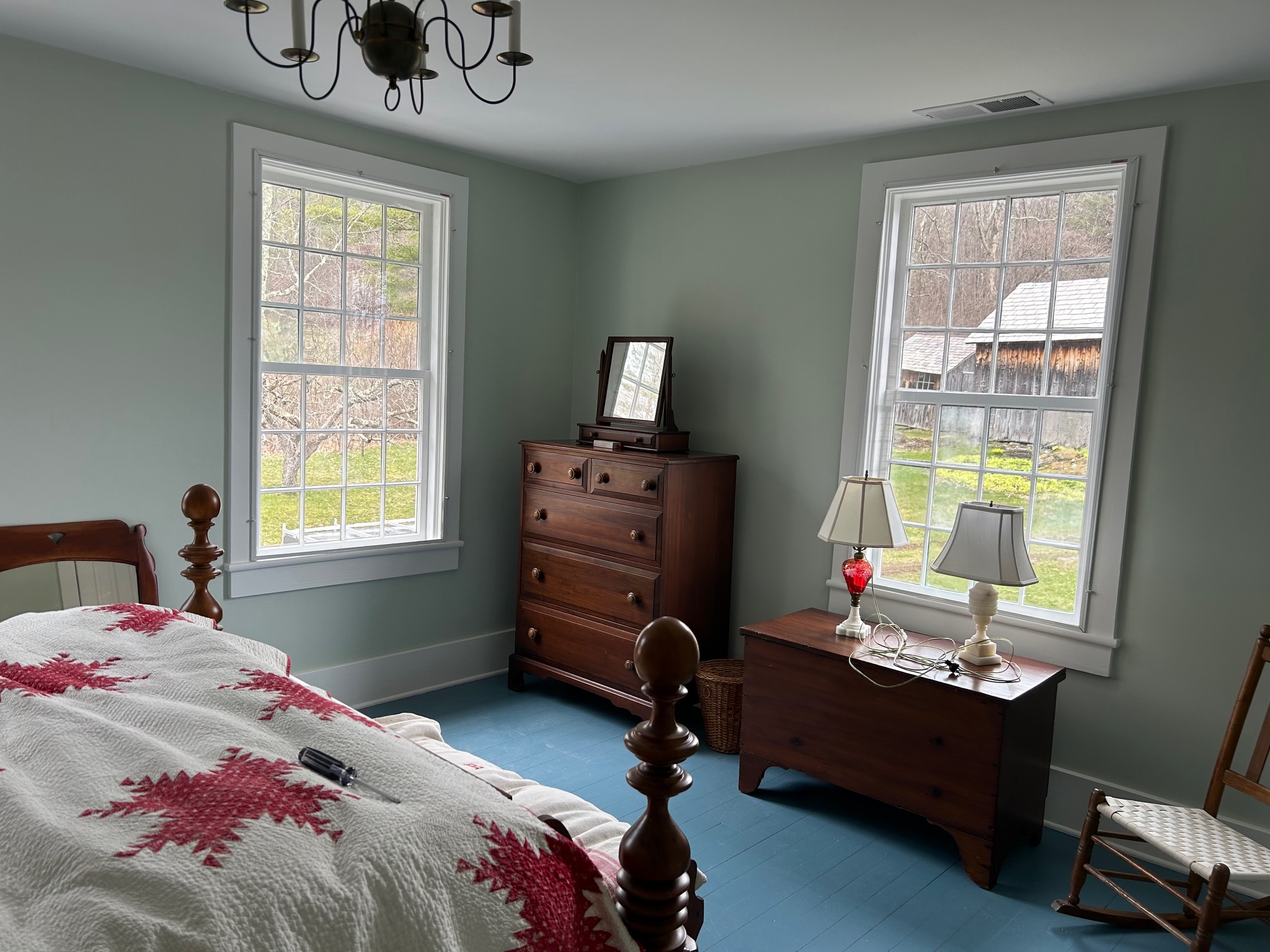 Sunderland VT house paint interior bedroom