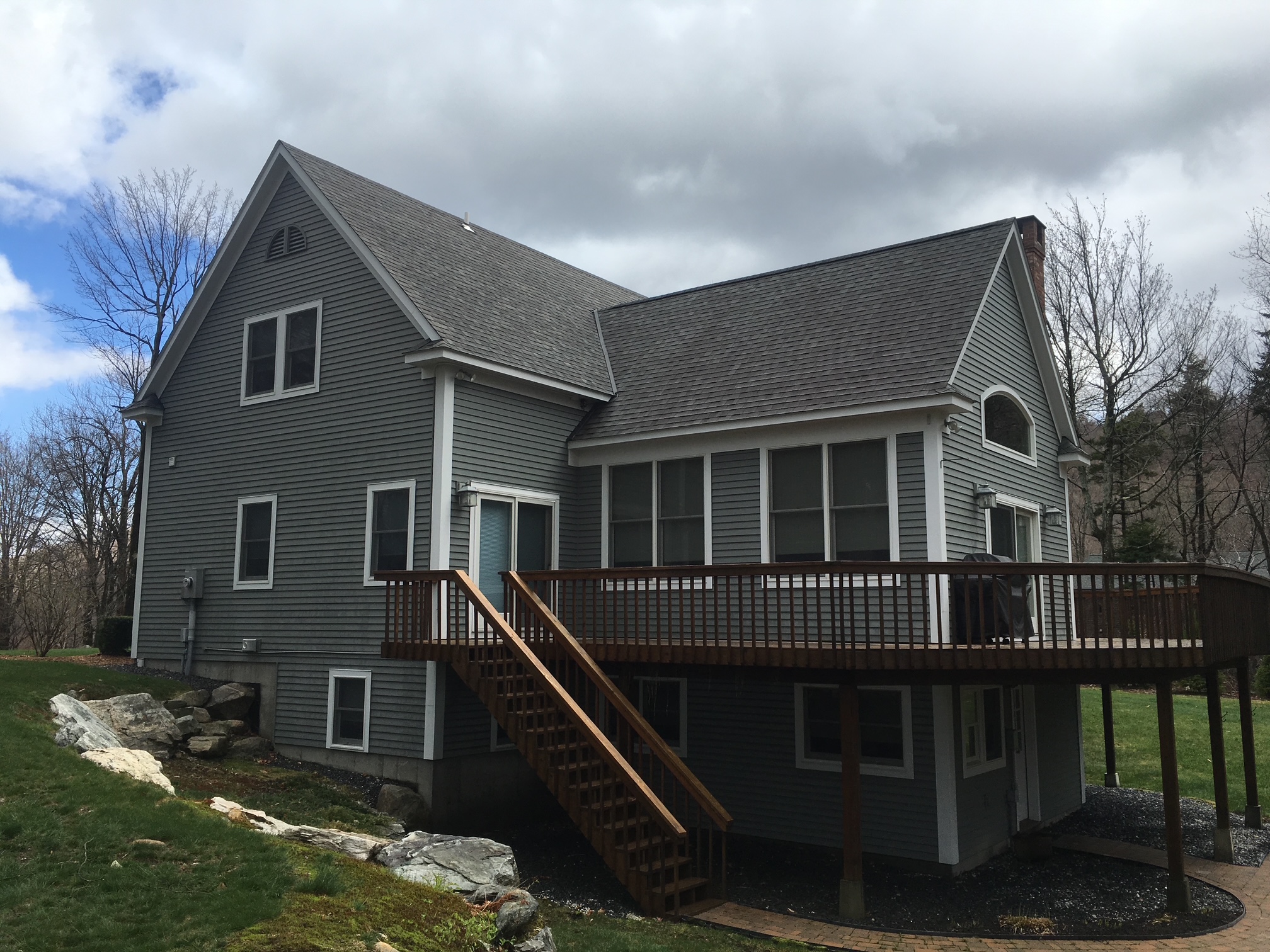 stratton mountain ski home painted